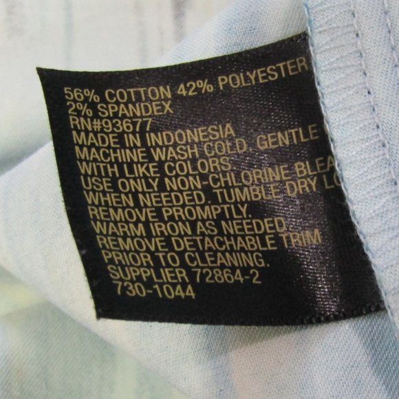 Worthington Petite Blue Lime Pencil Skirt 16P - Picture 5 of 5